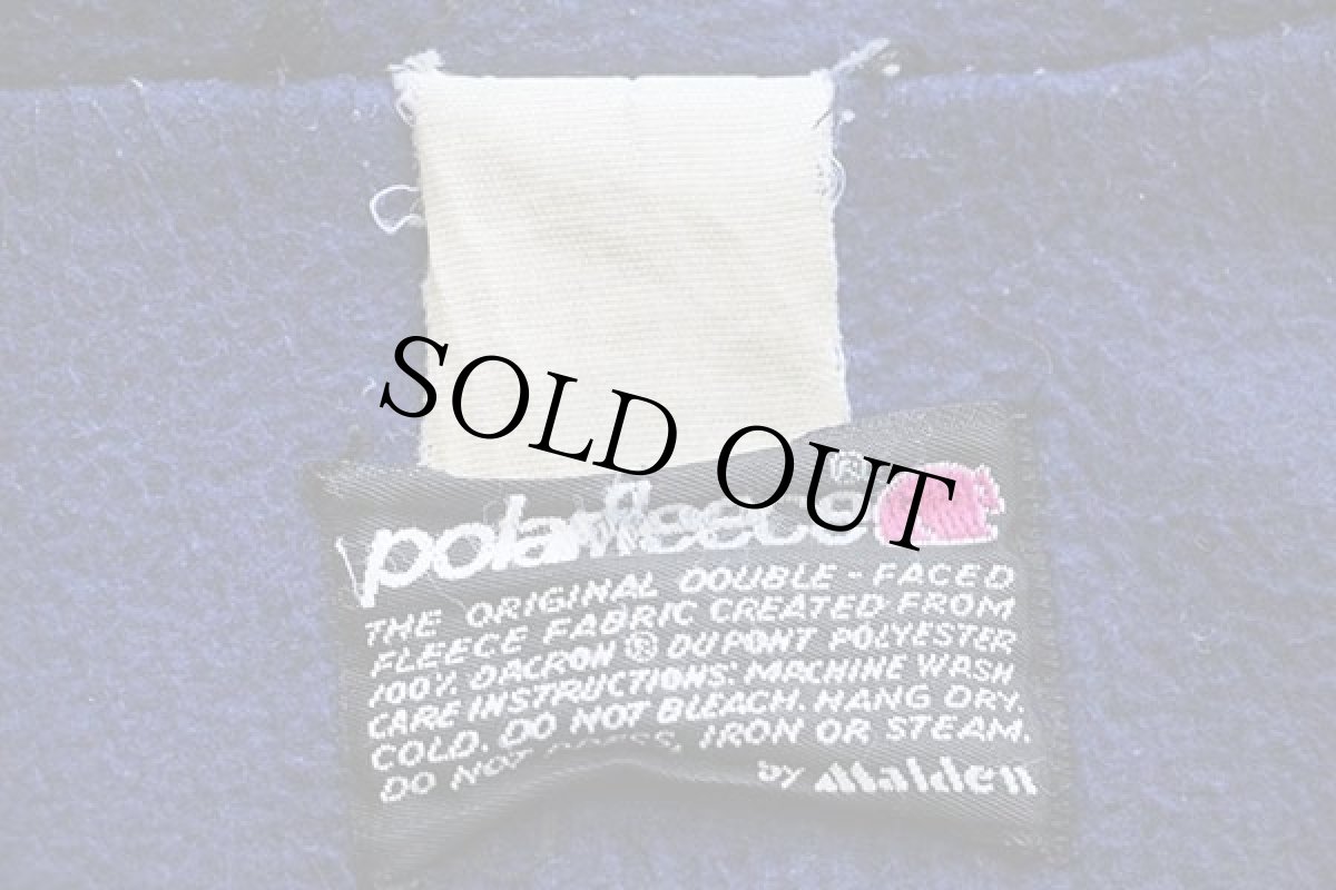 画像4: 80s Malden polarfleece フリースライナー BAILEY'S 刺繍 コーデュロイジャケット 薄茶×紺 (4)
