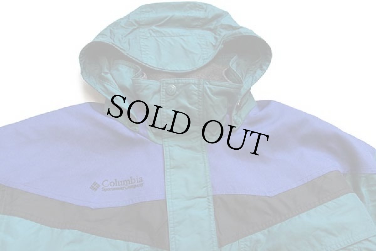 画像3: 90s Columbiaコロンビア Boulder Ridge マルチカラー ライナー付き ナイロンパーカー L (3)