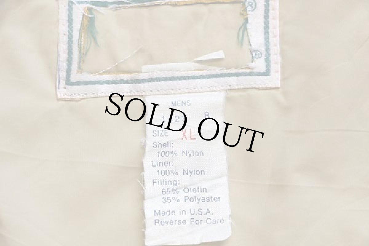 画像4: 80s USA製 L.L.Bean 中綿入り ナイロン マウンテンパーカー 緑 XL (4)