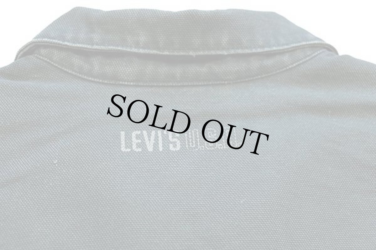 画像4: 90s Levi'sリーバイス パチポケ ブランケットライナー ダック地 ワークジャケット モスグリーン M★ユーロ (4)