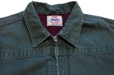 画像3: 90s Levi'sリーバイス パチポケ ブランケットライナー ダック地 ワークジャケット モスグリーン M★ユーロ (3)