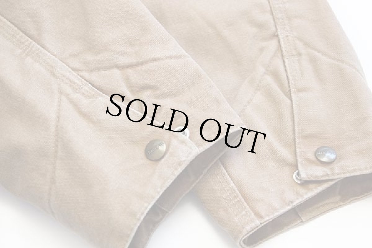 画像6: 00s メキシコ製 carharttカーハート MONTANA ROCKWORKS刺繍 ブランケットライナー ダック地 デトロイトジャケット 茶 XL (6)