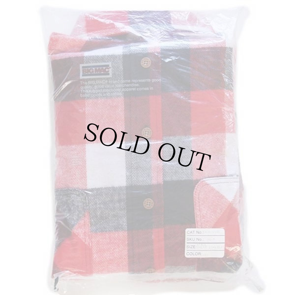 画像2: デッドストック★80s USA製 JCPenney BIGMACビッグマック ブロックチェック コットン フランネルシャツ XXLXT (2)