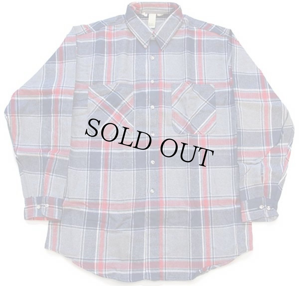 画像3: デッドストック★90s USA製 JCPenney STJOHN'SBAY チェック コットン フランネルシャツ XLT (3)