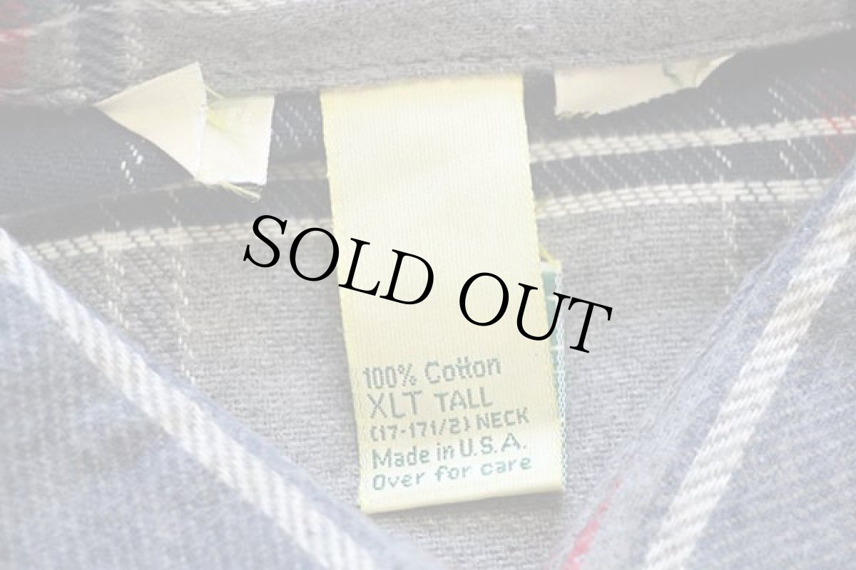 画像5: デッドストック★90s USA製 JCPenney STJOHN'SBAY チェック コットン フランネルシャツ XLT (5)