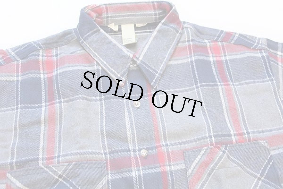 画像4: デッドストック★90s USA製 JCPenney STJOHN'SBAY チェック コットン フランネルシャツ XLT (4)