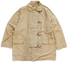 画像1: Fay チンスト付き コットン キャンバス ファイヤーマンコート タン XL★ジャケット (1)