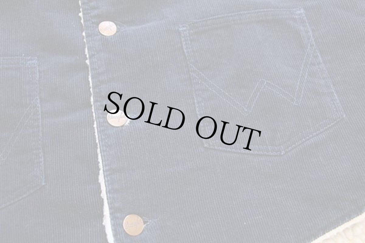 画像6: 70s USA製 Wranglerラングラー VL457NV ボアライナー コーデュロイベスト 紺 M (6)