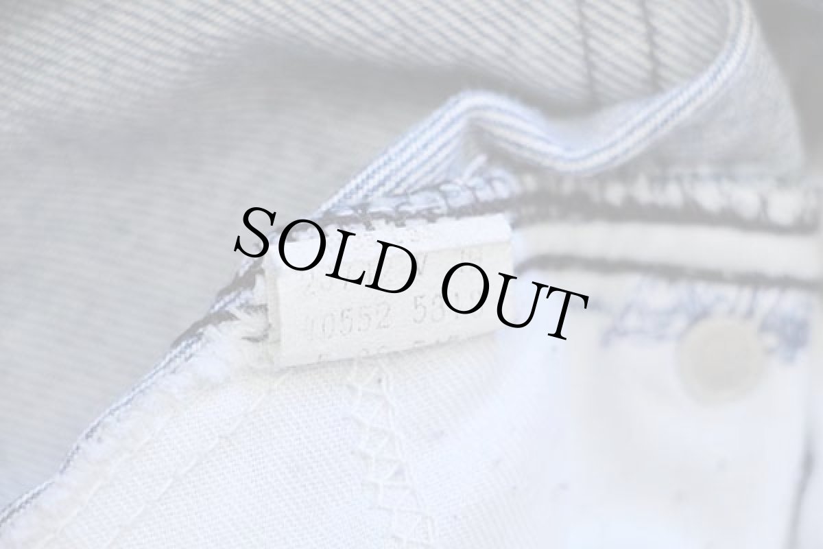 画像7: 80s USA製 Levi'sリーバイス 40552 タータンチェック サスペンダーボタン デニムパンツ w33 (7)