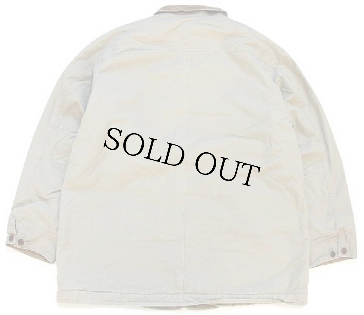 画像2: L.L.Bean Thinsulateキルティングライナー コットン キャンバス フィールドコート グレーベージュ XXL-T★ジャケット (2)