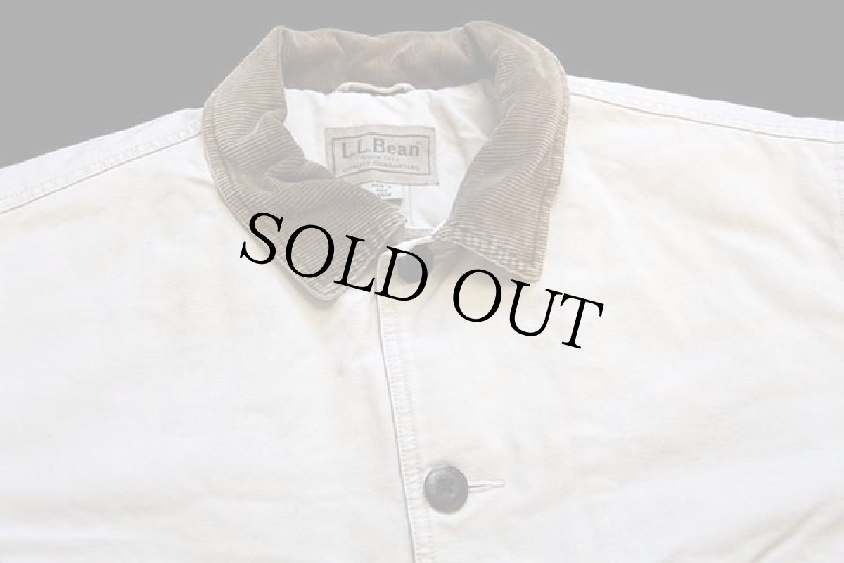 画像3: L.L.Bean Thinsulateキルティングライナー コットン キャンバス フィールドコート ベージュ L★ジャケット (3)