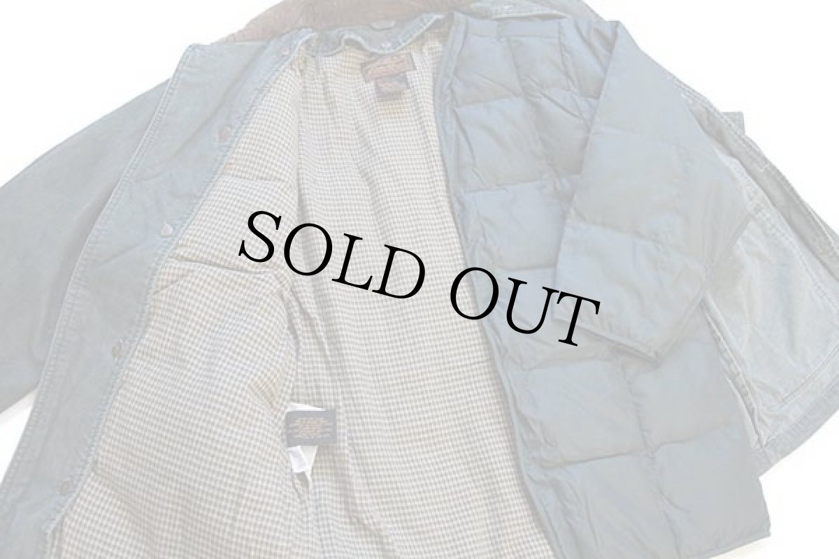 画像5: 80s EddieBauerエディーバウアー ダウンライナー付き コットン フィールドコート モスグリーン★ジャケット (5)