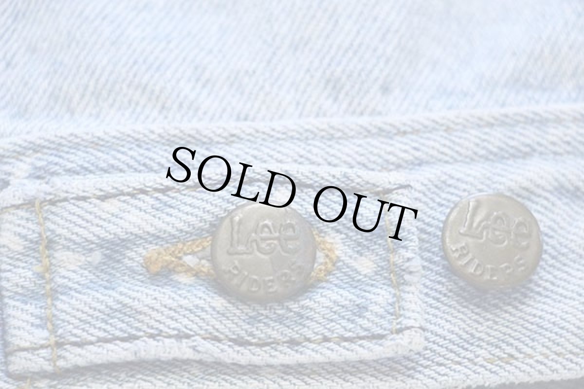 画像5: 80s USA製 Leeリー 220 ブリーチ加工 デニムジャケット 4ポケット★ギャラクティックウォッシュ (5)