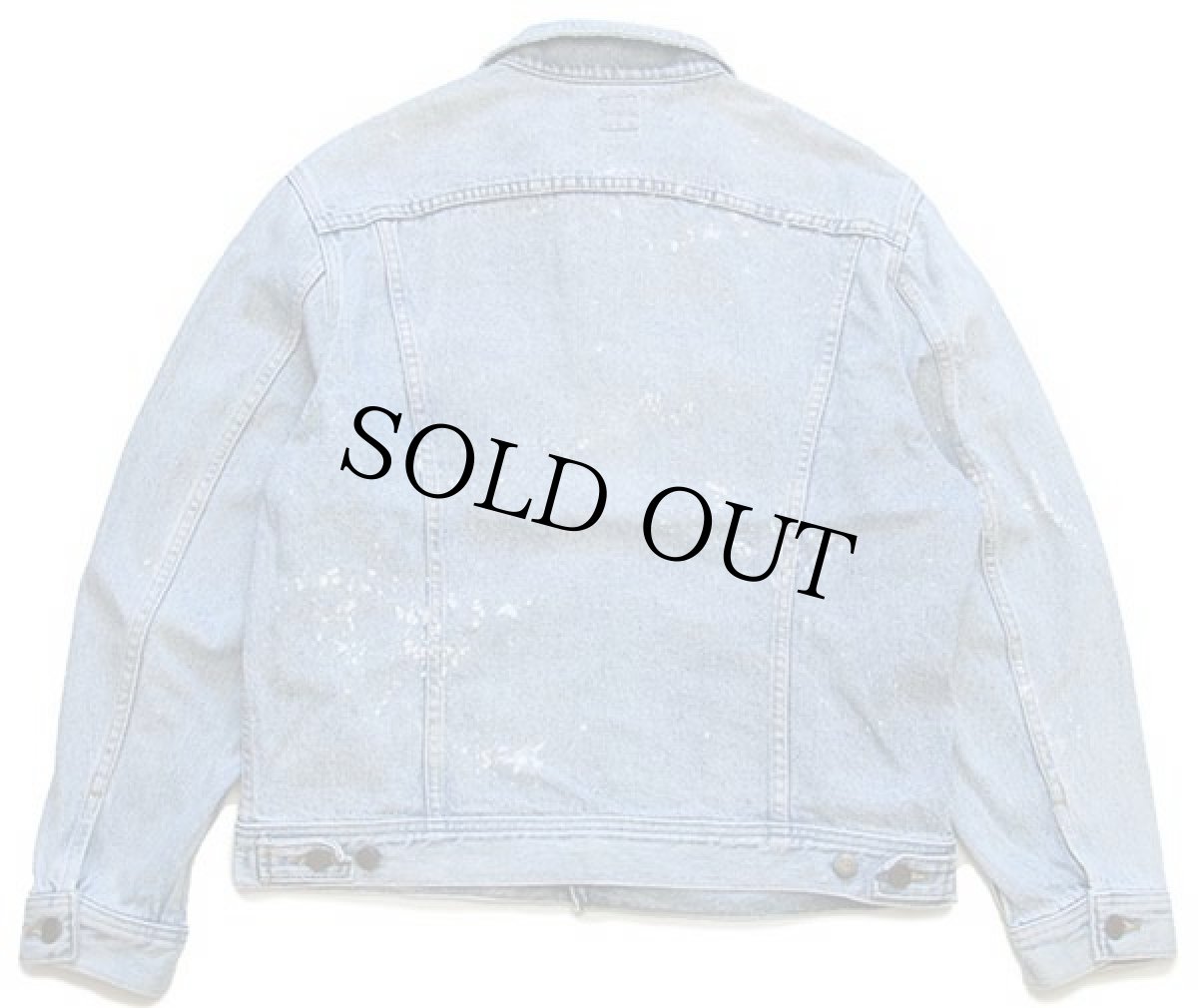 画像2: 80s USA製 Leeリー 220 ブリーチ加工 デニムジャケット 4ポケット★ギャラクティックウォッシュ (2)