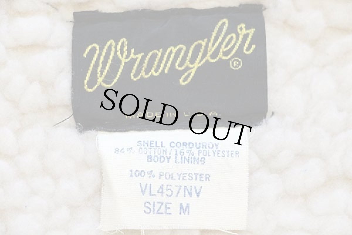 画像4: 70s USA製 Wranglerラングラー VL457NV ボアライナー コーデュロイベスト 紺 M (4)
