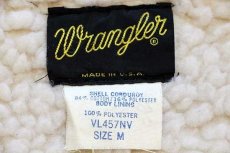 画像4: 70s USA製 Wranglerラングラー VL457NV ボアライナー コーデュロイベスト 紺 M (4)