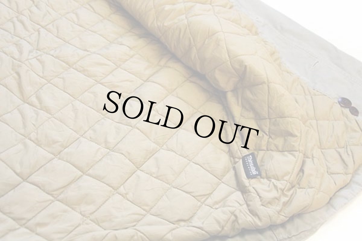 画像5: L.L.Bean Thinsulateキルティングライナー コットン キャンバス フィールドコート グレーベージュ XXL-T★ジャケット (5)