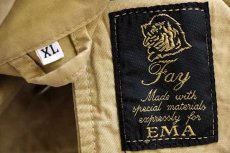 画像4: Fay チンスト付き コットン キャンバス ファイヤーマンコート タン XL★ジャケット (4)