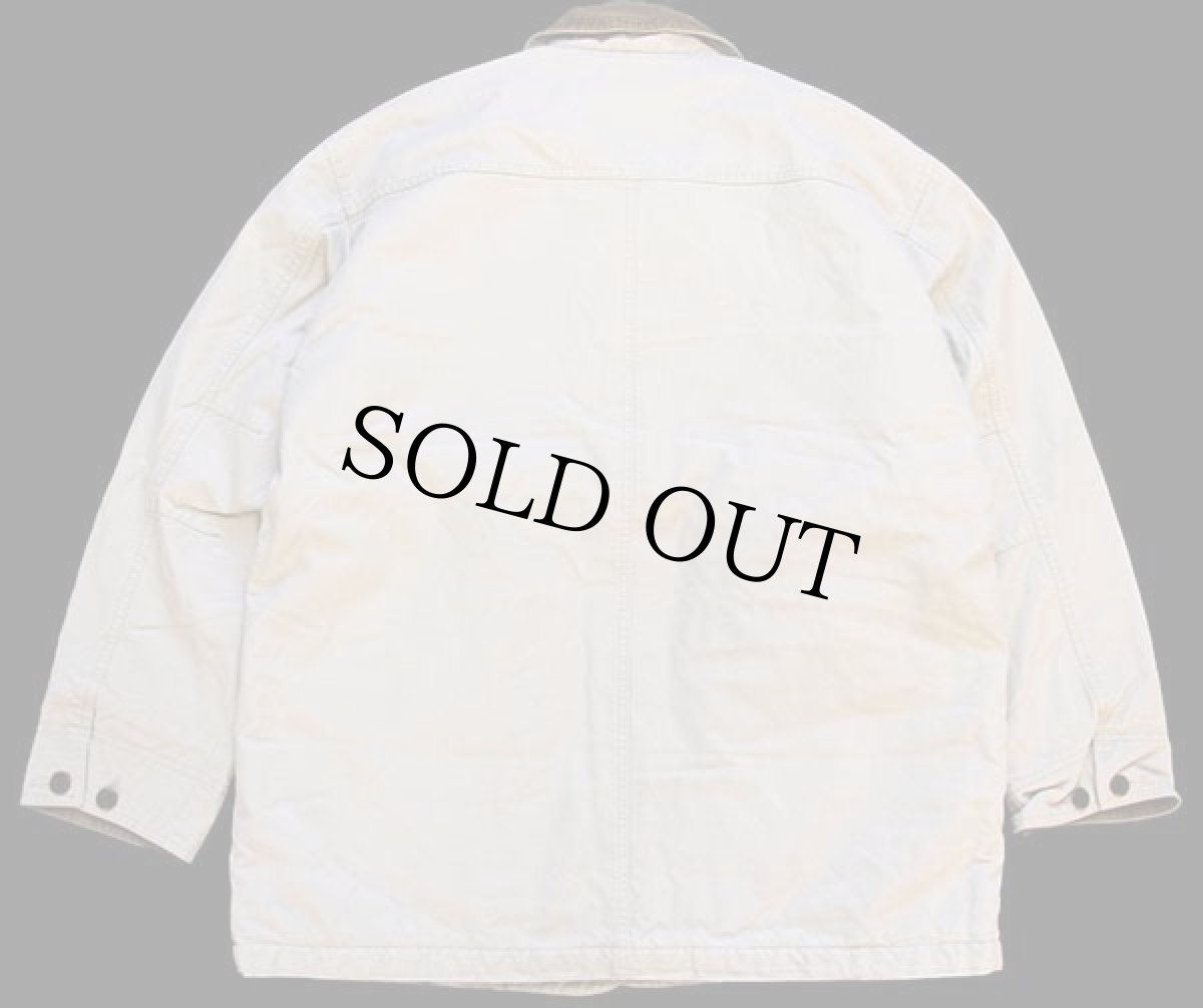 画像2: L.L.Bean Thinsulateキルティングライナー コットン キャンバス フィールドコート ベージュ L★ジャケット (2)