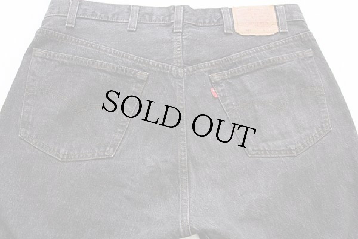 画像5: 80s USA製 Levi'sリーバイス 501 先染め ブラック デニムパンツ w38 (5)
