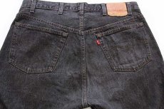 画像5: 80s USA製 Levi'sリーバイス 501 先染め ブラック デニムパンツ w38 (5)