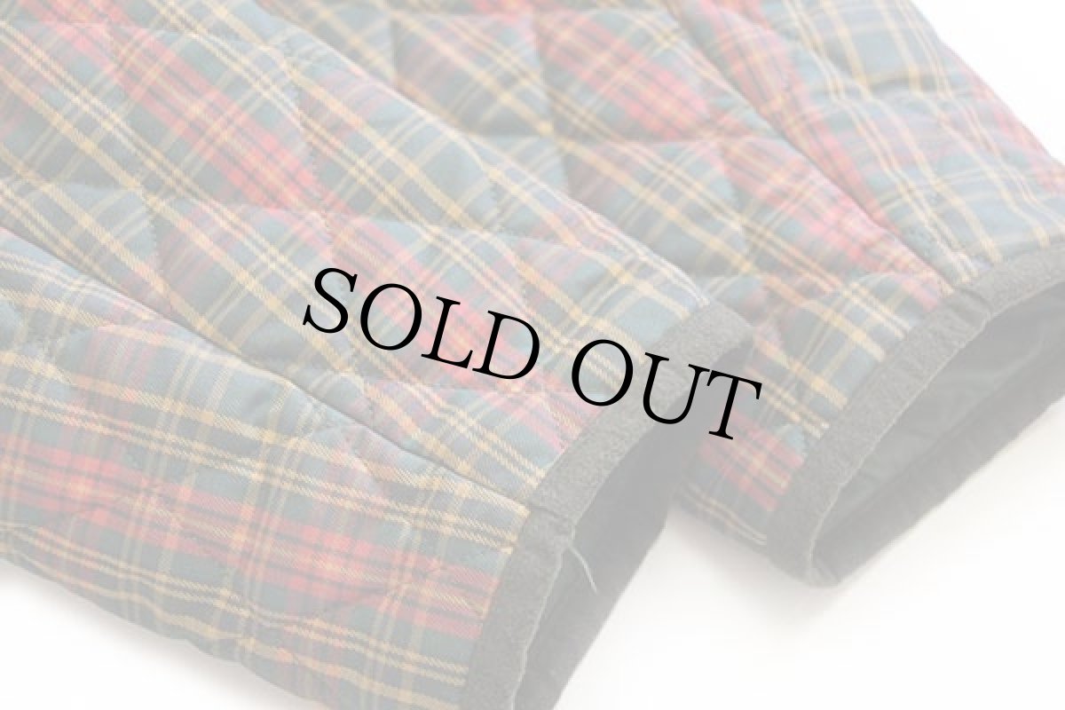 画像6: イタリア製 BARRAKAN タータンチェック キルティングジャケット L (6)