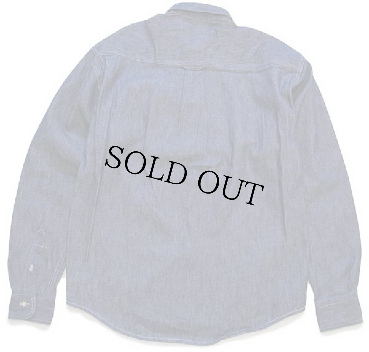 画像3: デッドストック★90s EddieBauerエディーバウアー コットン デニムシャツ (3)