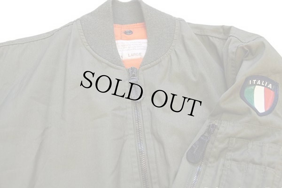 画像3: 80s イタリア軍 パッチ付き L-2B キルティングライナー フライトジャケット オリーブ L (3)