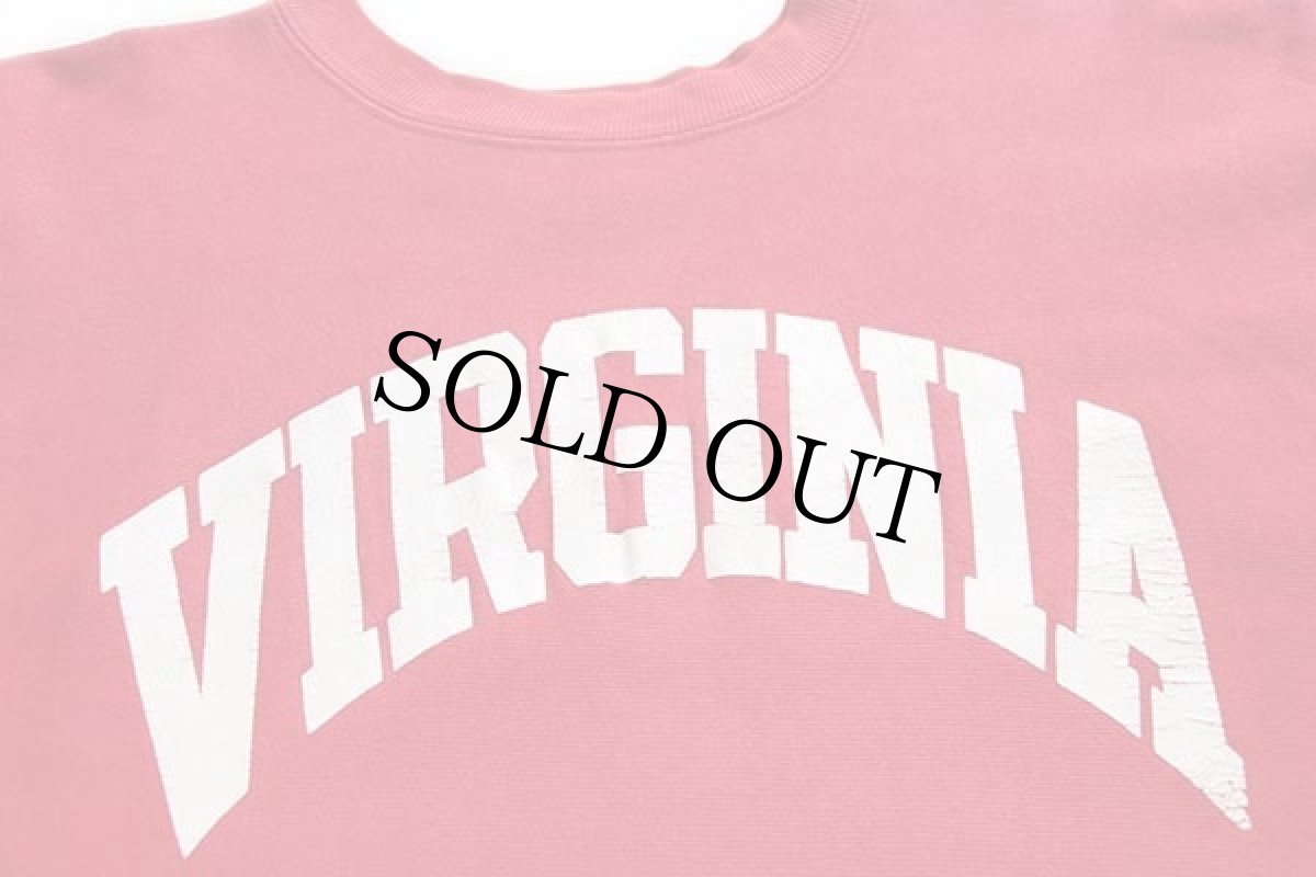 画像3: 80s USA製 Championチャンピオン VIRGINIA リバースウィーブ スウェット 赤 フェードXL (3)