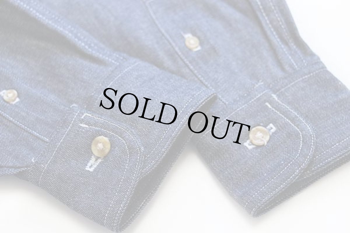 画像7: デッドストック★90s EddieBauerエディーバウアー コットン デニムシャツ (7)