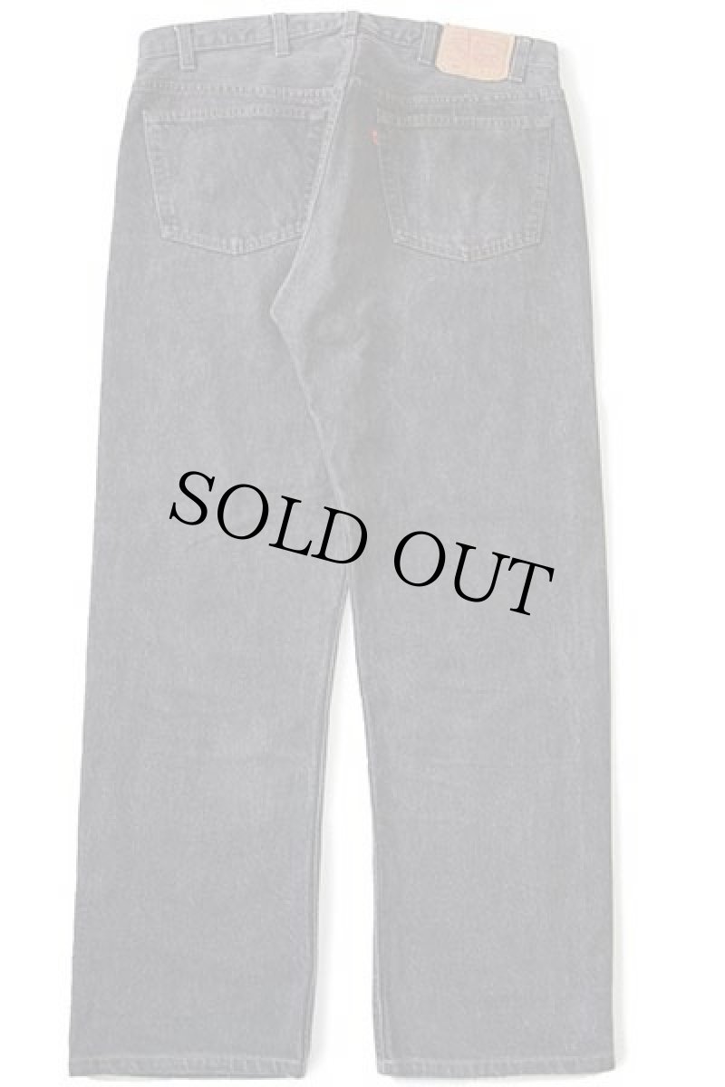 画像3: 80s USA製 Levi'sリーバイス 501 先染め ブラック デニムパンツ w38 (3)