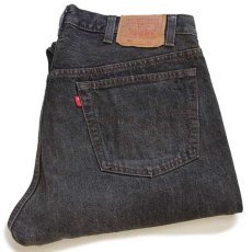 画像1: 80s USA製 Levi'sリーバイス 501 先染め ブラック デニムパンツ w38 (1)