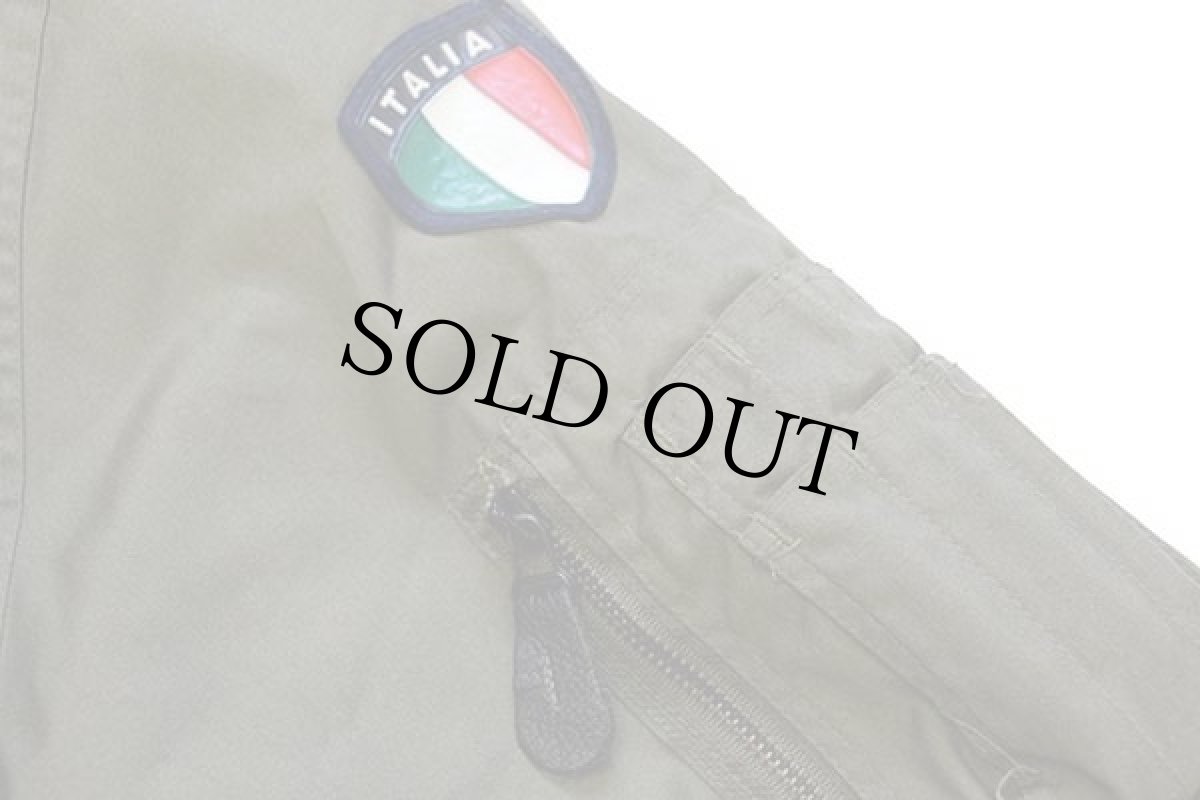 画像6: 80s イタリア軍 パッチ付き L-2B キルティングライナー フライトジャケット オリーブ L (6)