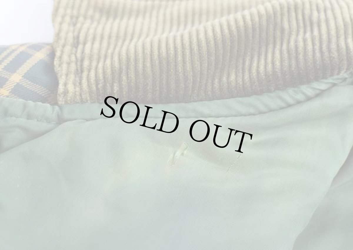 画像7: イタリア製 BARRAKAN タータンチェック キルティングジャケット L (7)