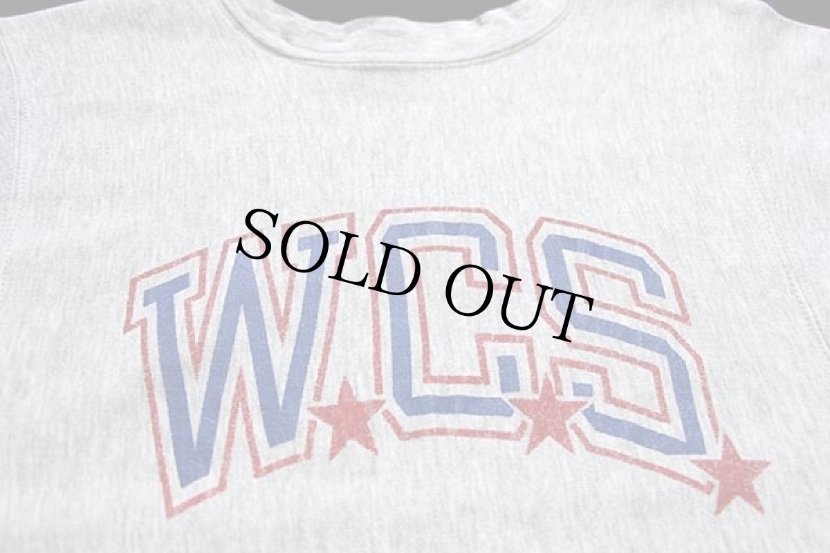 画像3: 80s USA製 Championチャンピオン WCS リバースウィーブ スウェット 杢グレー S (3)