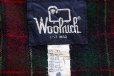 画像4: 80s USA製 Woolrichウールリッチ タータンチェック ウールライナー ウールジャケット XL (4)