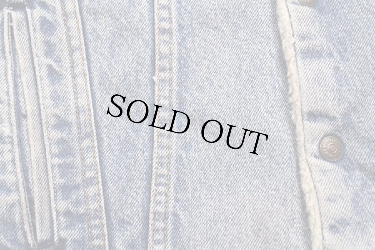 画像6: 80s USA製 Levi'sリーバイス ボアライナー デニムジャケット 4ポケット 46R (6)