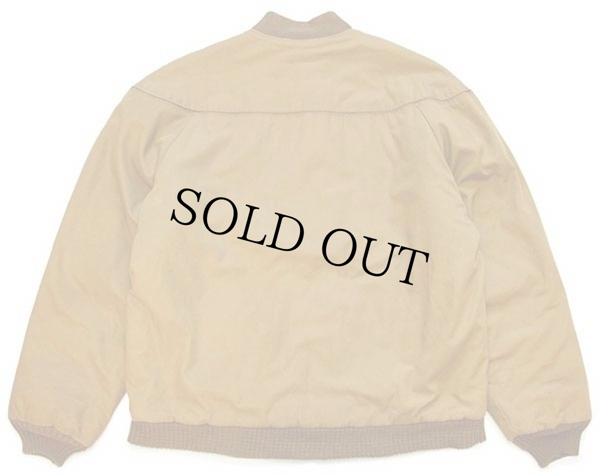 画像2: 60s master-jac 総柄 キルティングライナー ダービージャケット 黄土色 38 (2)