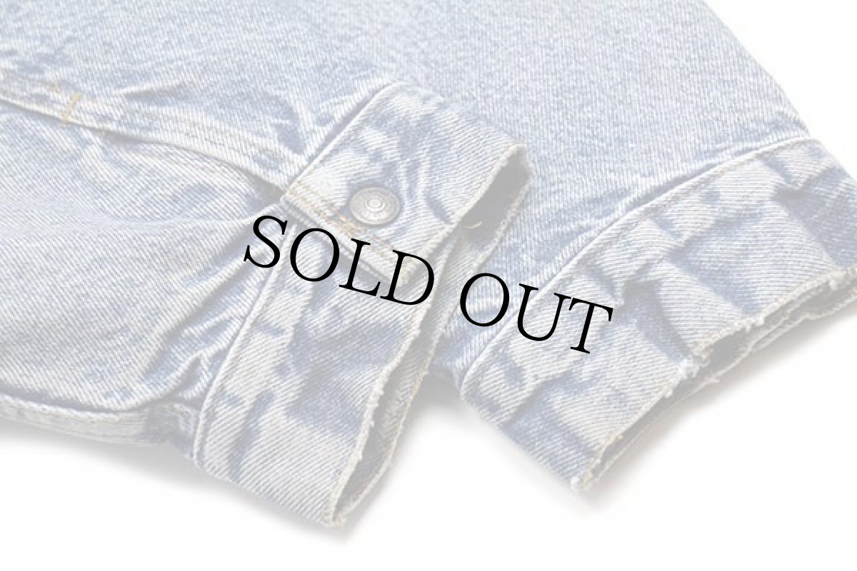 画像9: 80s USA製 Levi'sリーバイス ボアライナー デニムジャケット 4ポケット 46R (9)