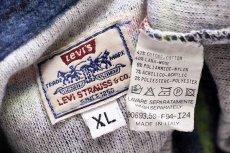 画像4: 90s イタリア製 Levi'sリーバイス ラグ柄 コットン×ウールシャツ XL★ユーロ (4)