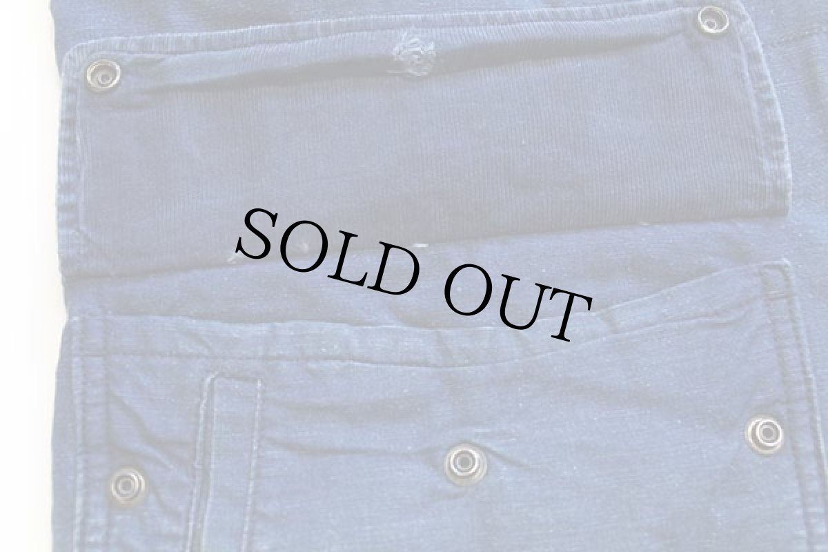 画像7: 00s トルコ製 Leeリー 101 チンスト付き ブランケットライナー コットン フィールドジャケット インディゴ M★ユーロ (7)