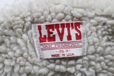 画像4: 80s USA製 Levi'sリーバイス ボアライナー デニムジャケット 4ポケット 46R (4)