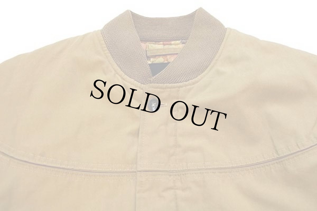 画像3: 60s master-jac 総柄 キルティングライナー ダービージャケット 黄土色 38 (3)