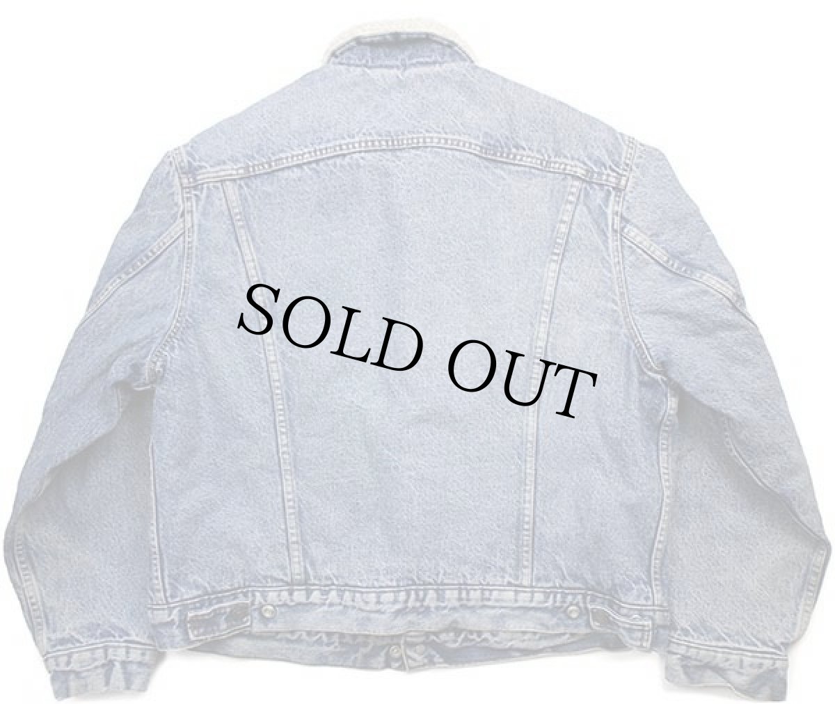 画像2: 80s USA製 Levi'sリーバイス ボアライナー デニムジャケット 4ポケット 46R (2)