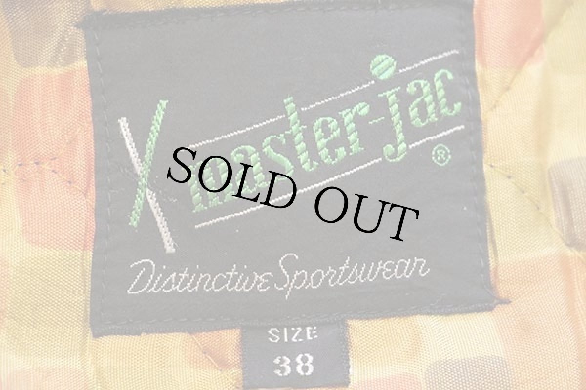 画像4: 60s master-jac 総柄 キルティングライナー ダービージャケット 黄土色 38 (4)