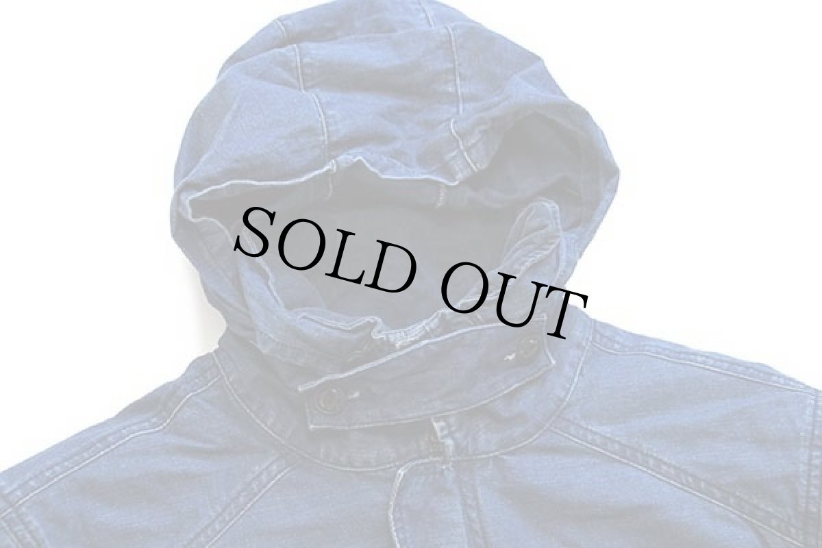 画像3: 00s トルコ製 Leeリー 101 チンスト付き ブランケットライナー コットン フィールドジャケット インディゴ M★ユーロ (3)