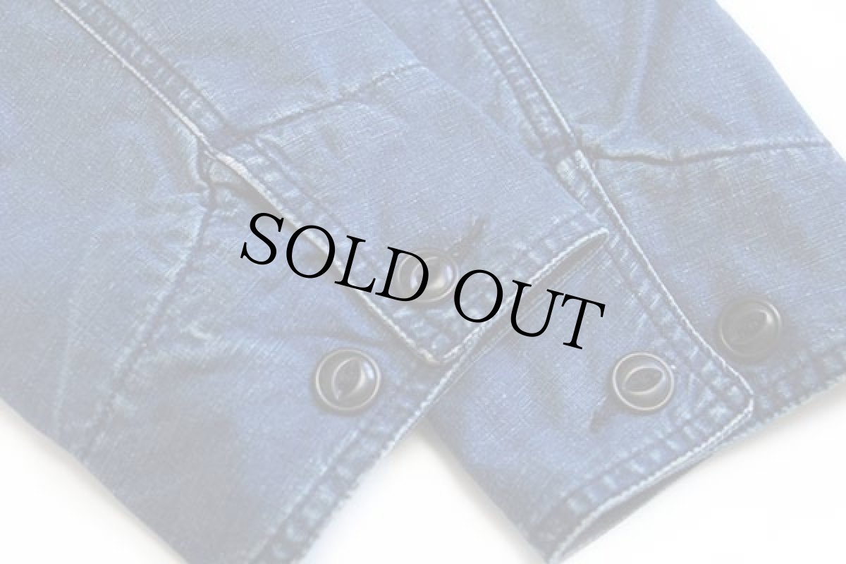 画像8: 00s トルコ製 Leeリー 101 チンスト付き ブランケットライナー コットン フィールドジャケット インディゴ M★ユーロ (8)