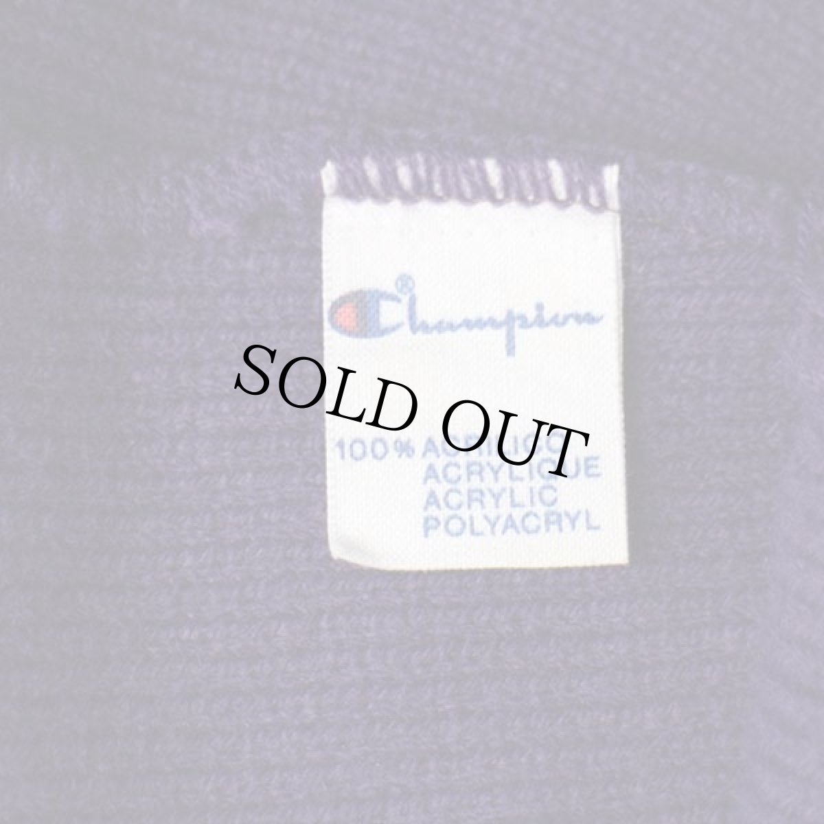 画像6: 80s イタリア製 Championチャンピオン ロゴ刺繍 アクリル ニットキャップ パープル (6)