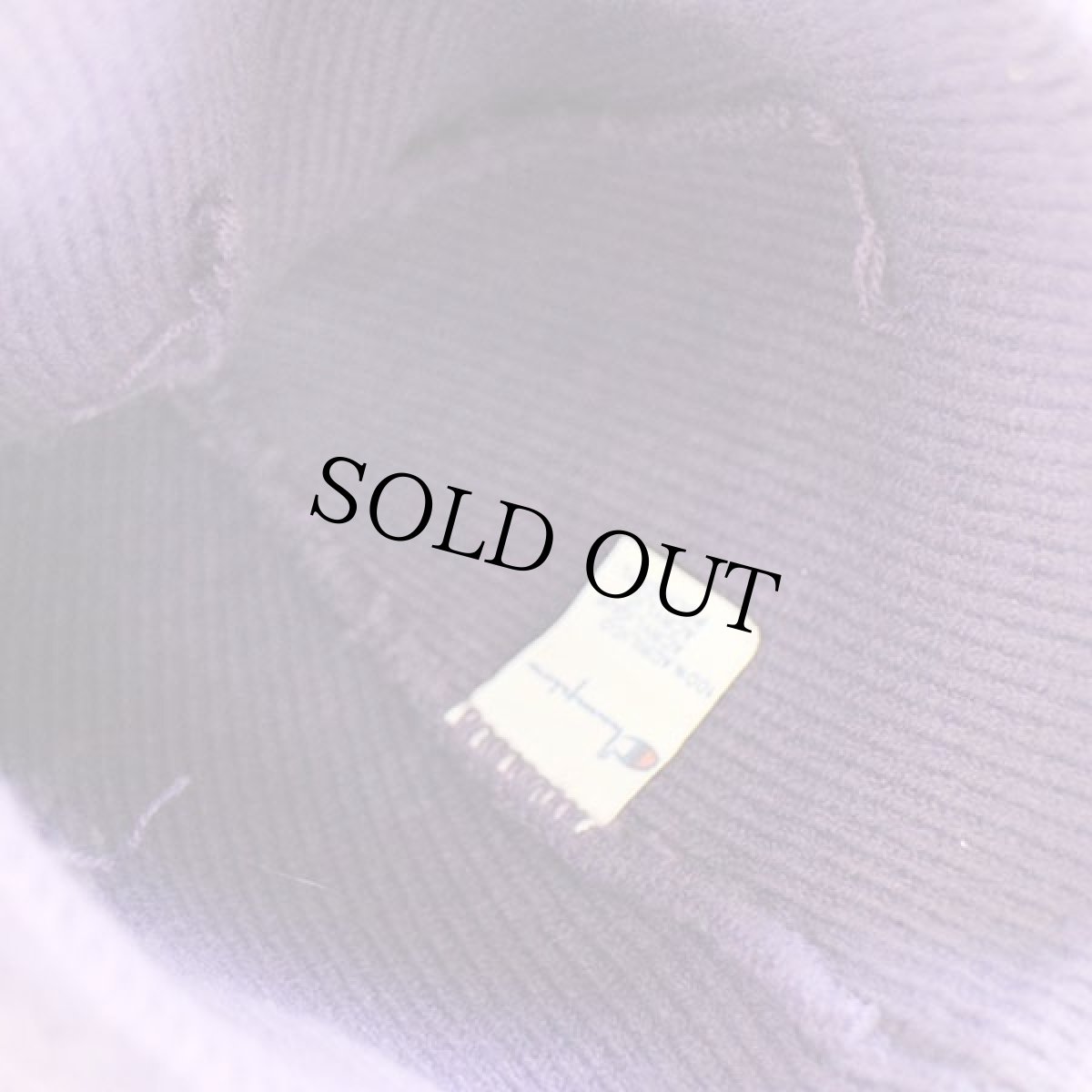 画像7: 80s イタリア製 Championチャンピオン ロゴ刺繍 アクリル ニットキャップ パープル (7)