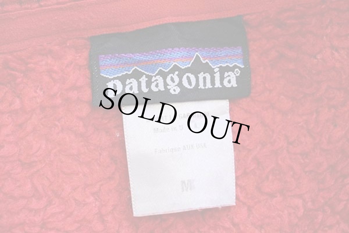 画像4: 00s USA製 patagoniaパタゴニア R3 ボディラグ プルオーバー POLARTEC フリース 赤 M (4)